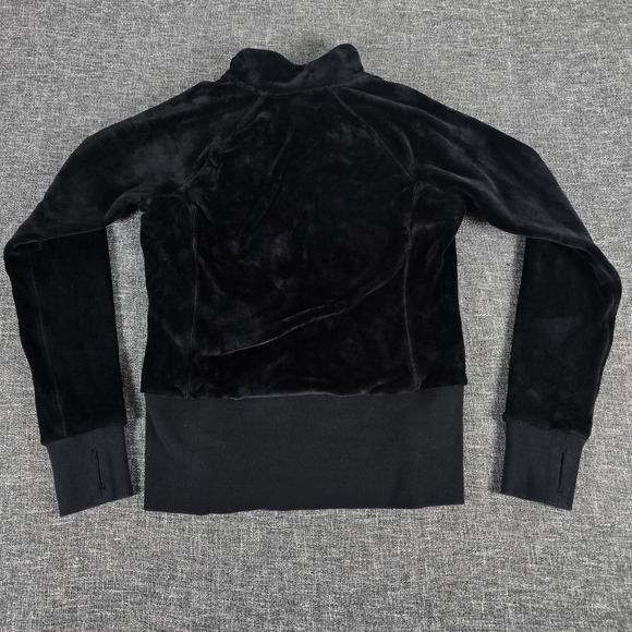 Athleta Cloud Fleece Full Zip Jacket Black Women's Size Medium - Picture 2 of 8